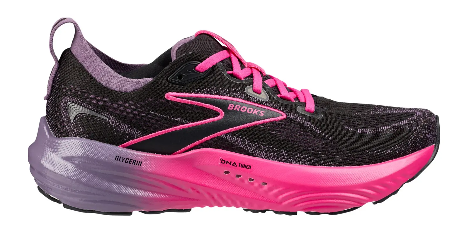 Brooks Glycerin 22 in Black / Fuchsia