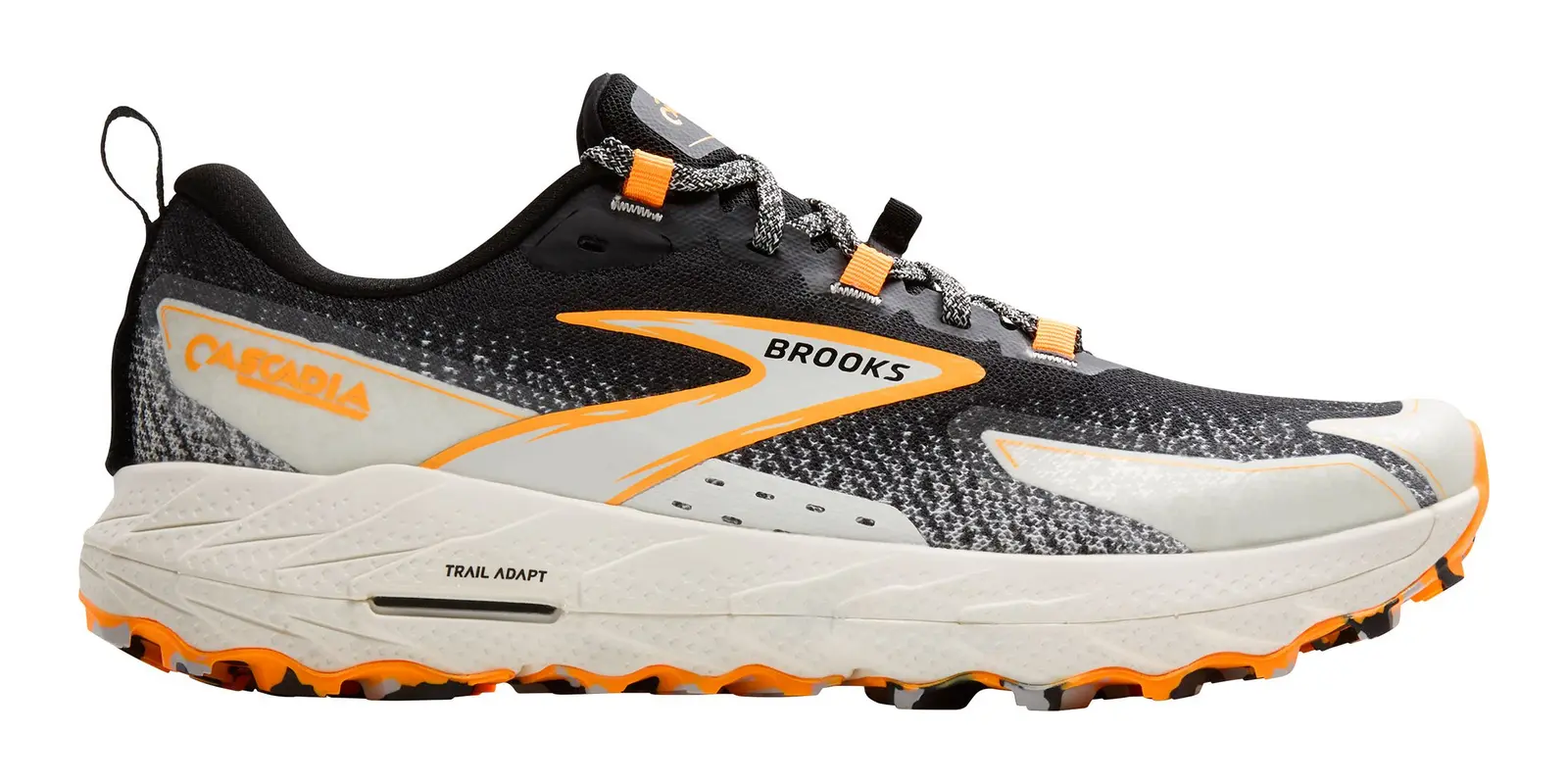 Brooks Cascadia 19 in Black / Ebony / Grey