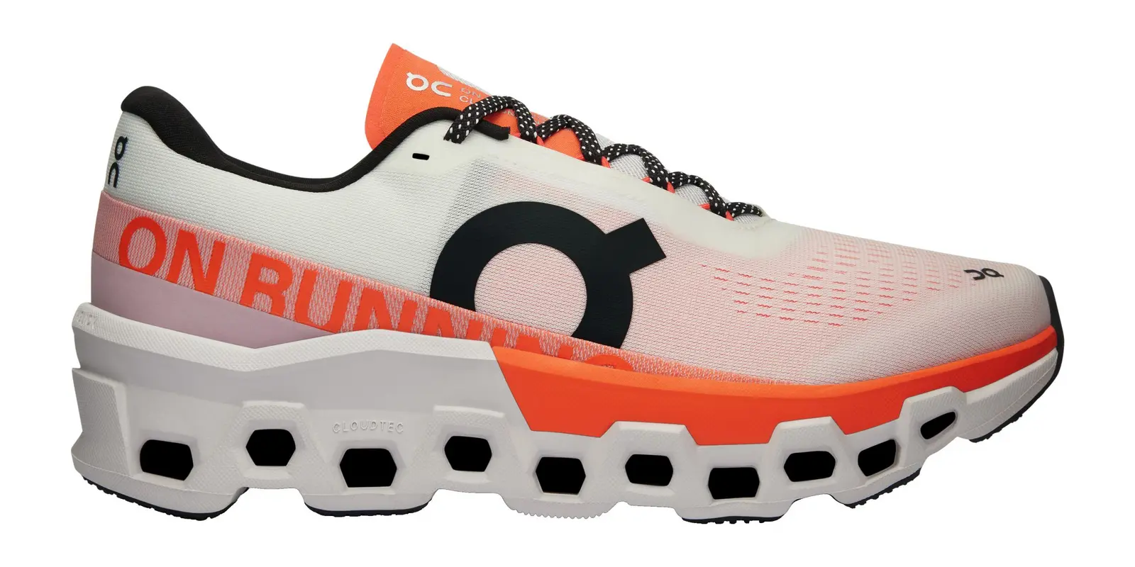 On Cloudmonster in Glacier / Tangerine