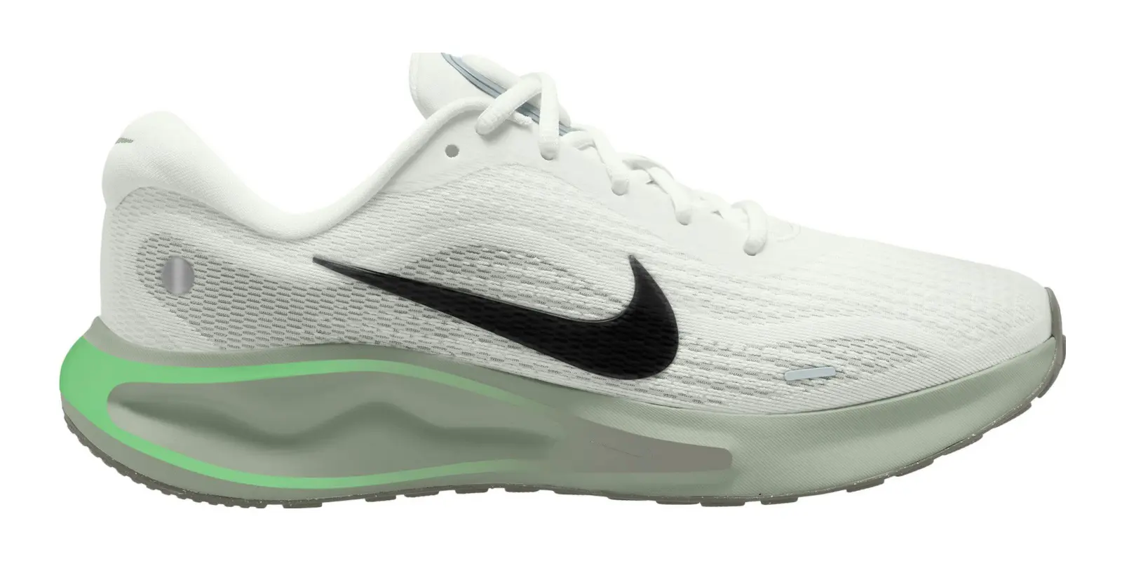 Nike Journey Run in Black / White-Green Strike-Green Shock