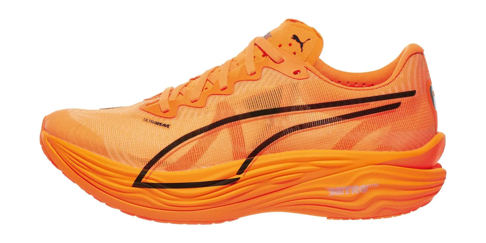 PUMA Deviate Nitro Elite in Heat Fire / Black