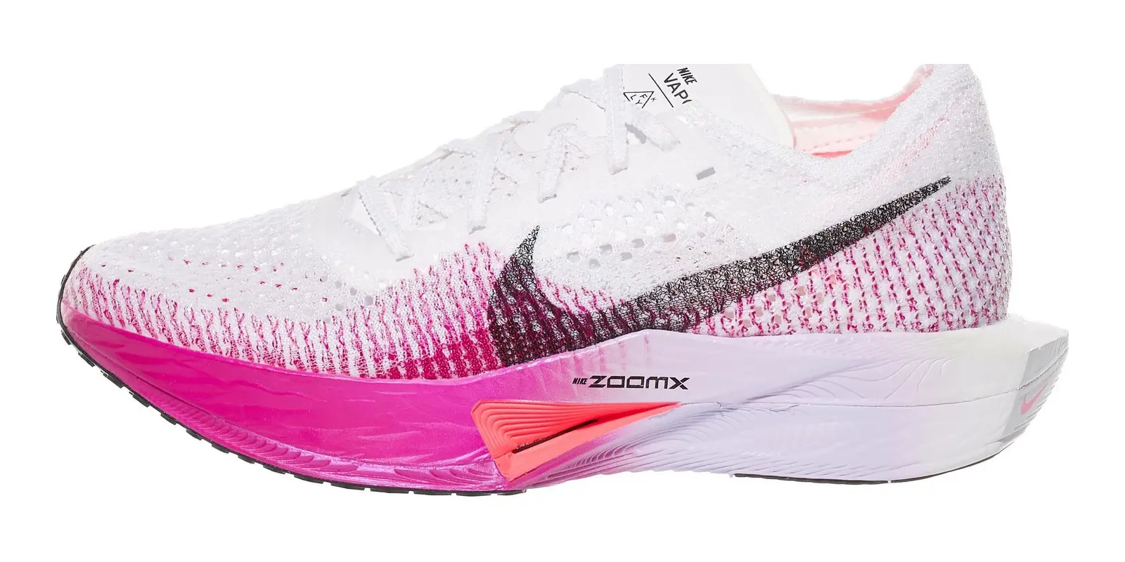 Nike ZoomX Vaporfly Next% in White / Black / Purple