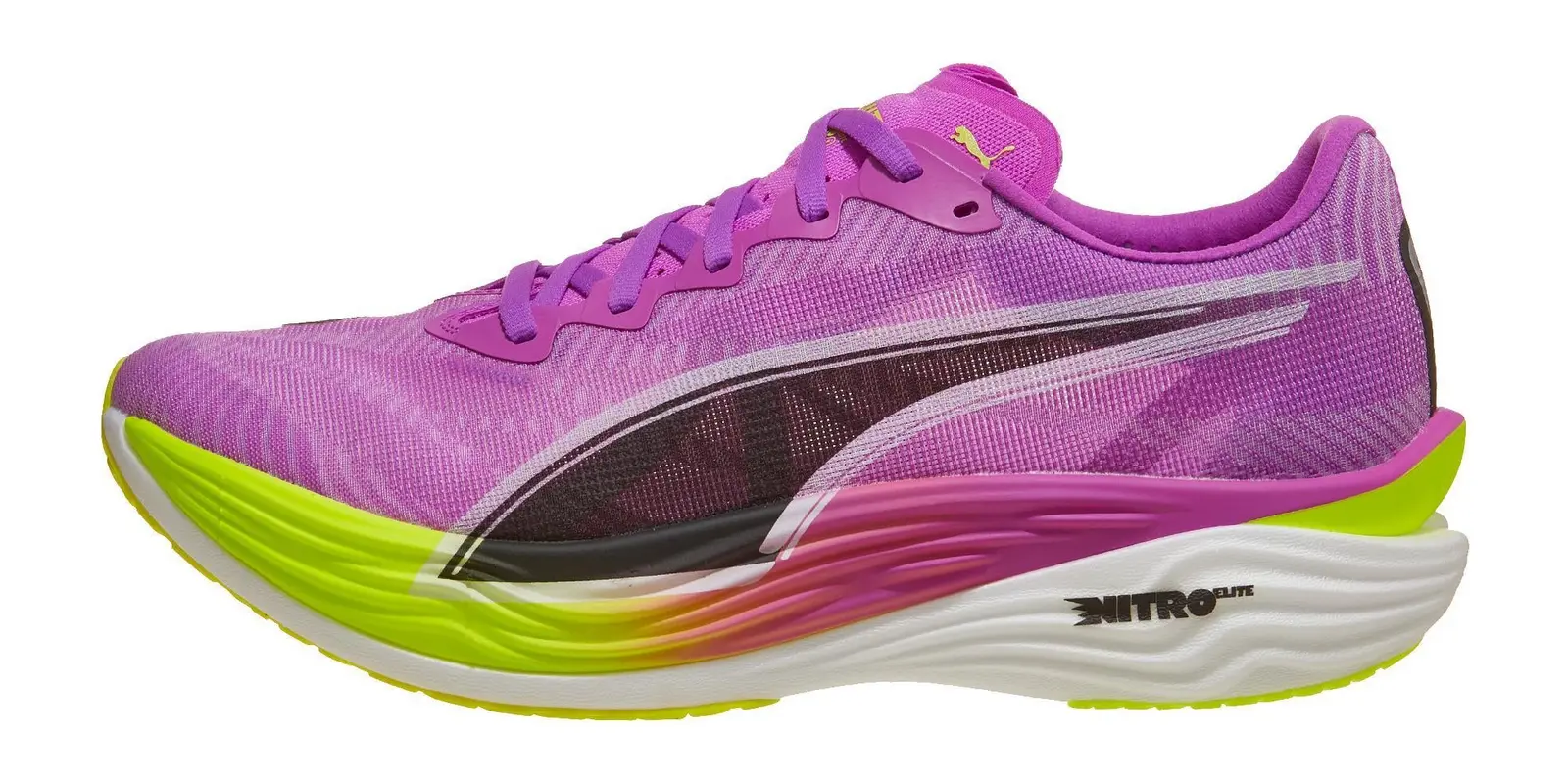 PUMA Deviate Nitro Elite in Heat Fire / Black