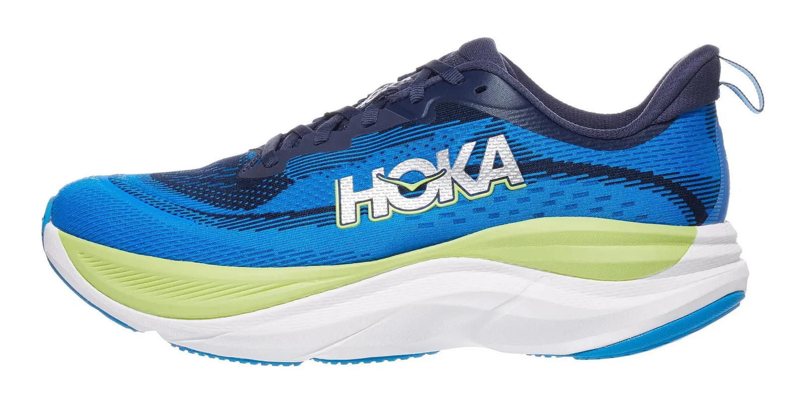 HOKA Skyflow in Luna Moth / White