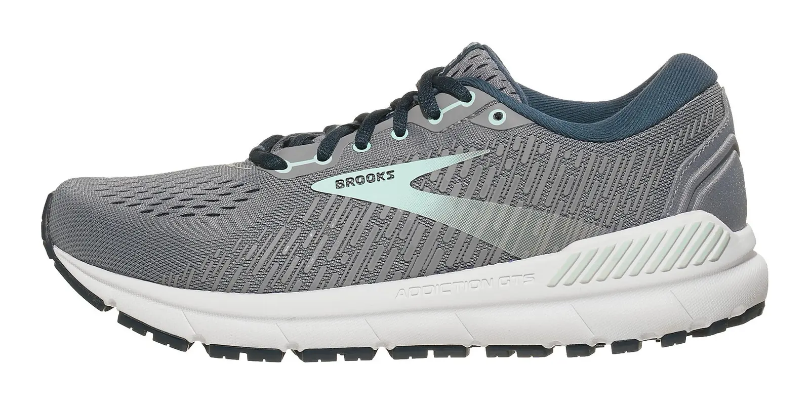 Brooks Addiction GTS 16 in Grey / Navy / Aqua