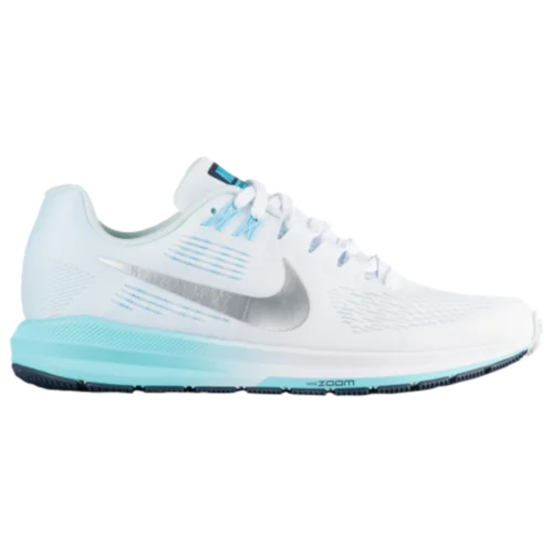 Nike Air Zoom Structure 21 in White / Metallic