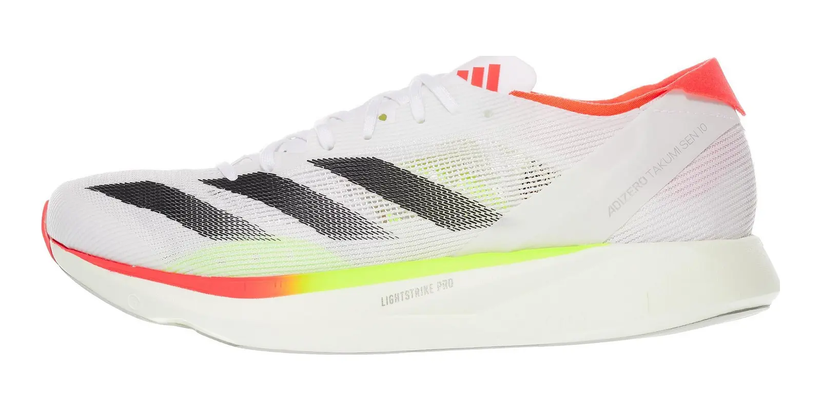 adidas adizero Takumi Sen 11 in White / Black / Red