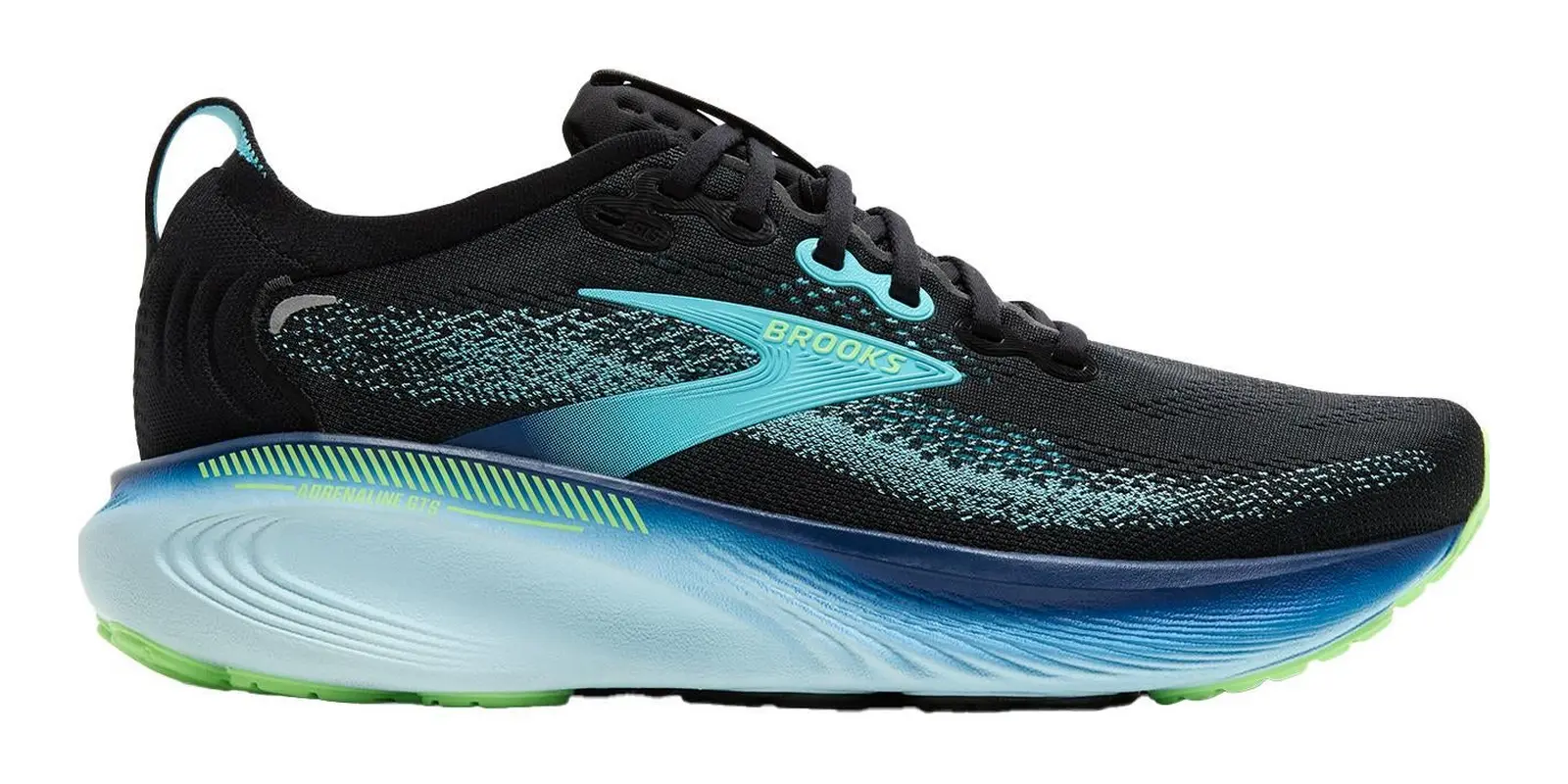 Brooks Adrenaline GTS 25 in Black / Ipanema / Mint