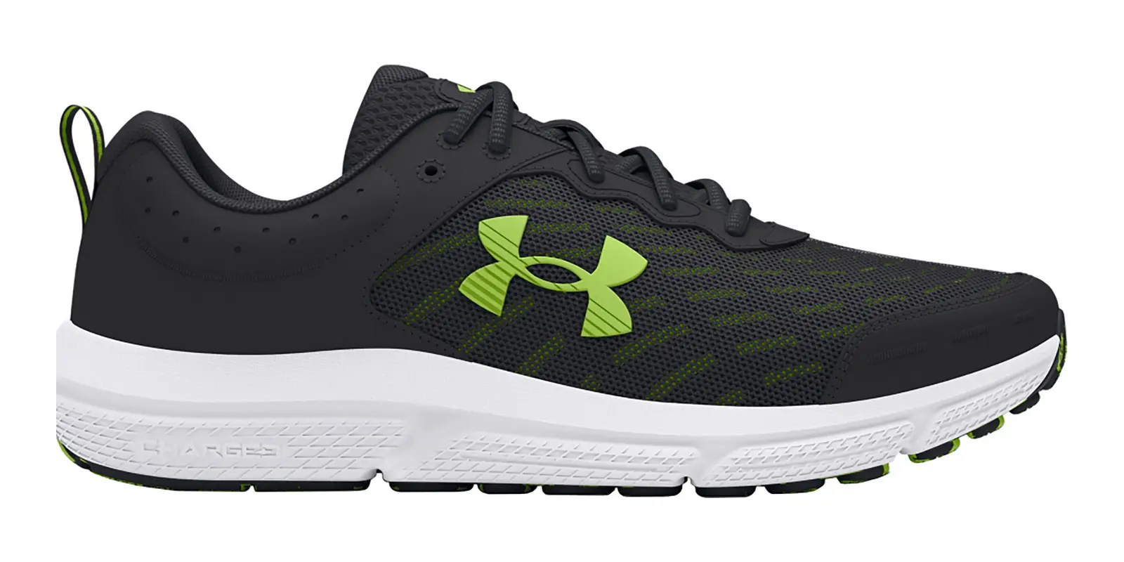 Under Armour Charged Assert 10 in Anthracite / Green
