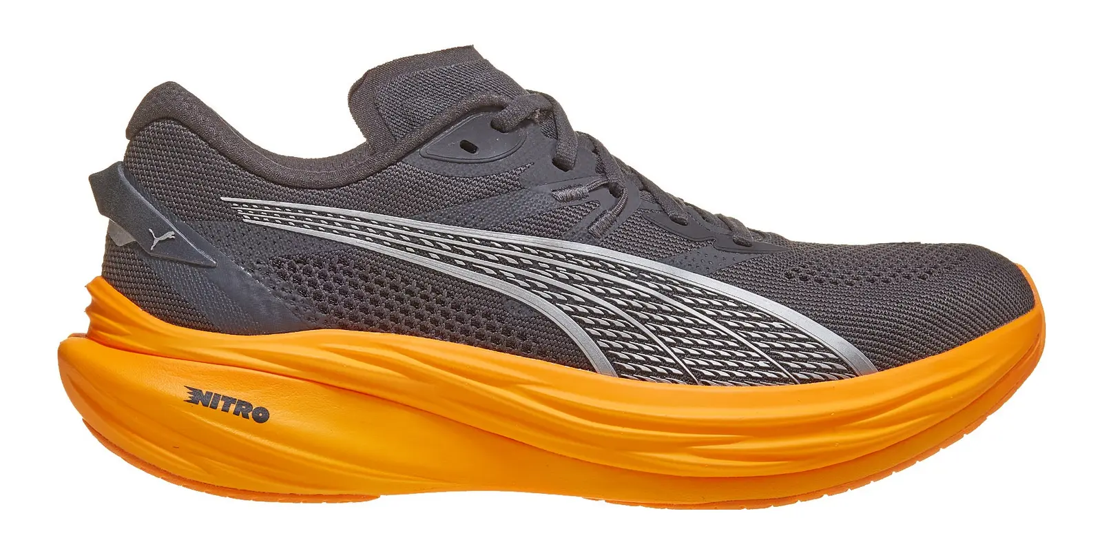 PUMA Deviate Nitro 3 in Dusky Grey / Heat Fire