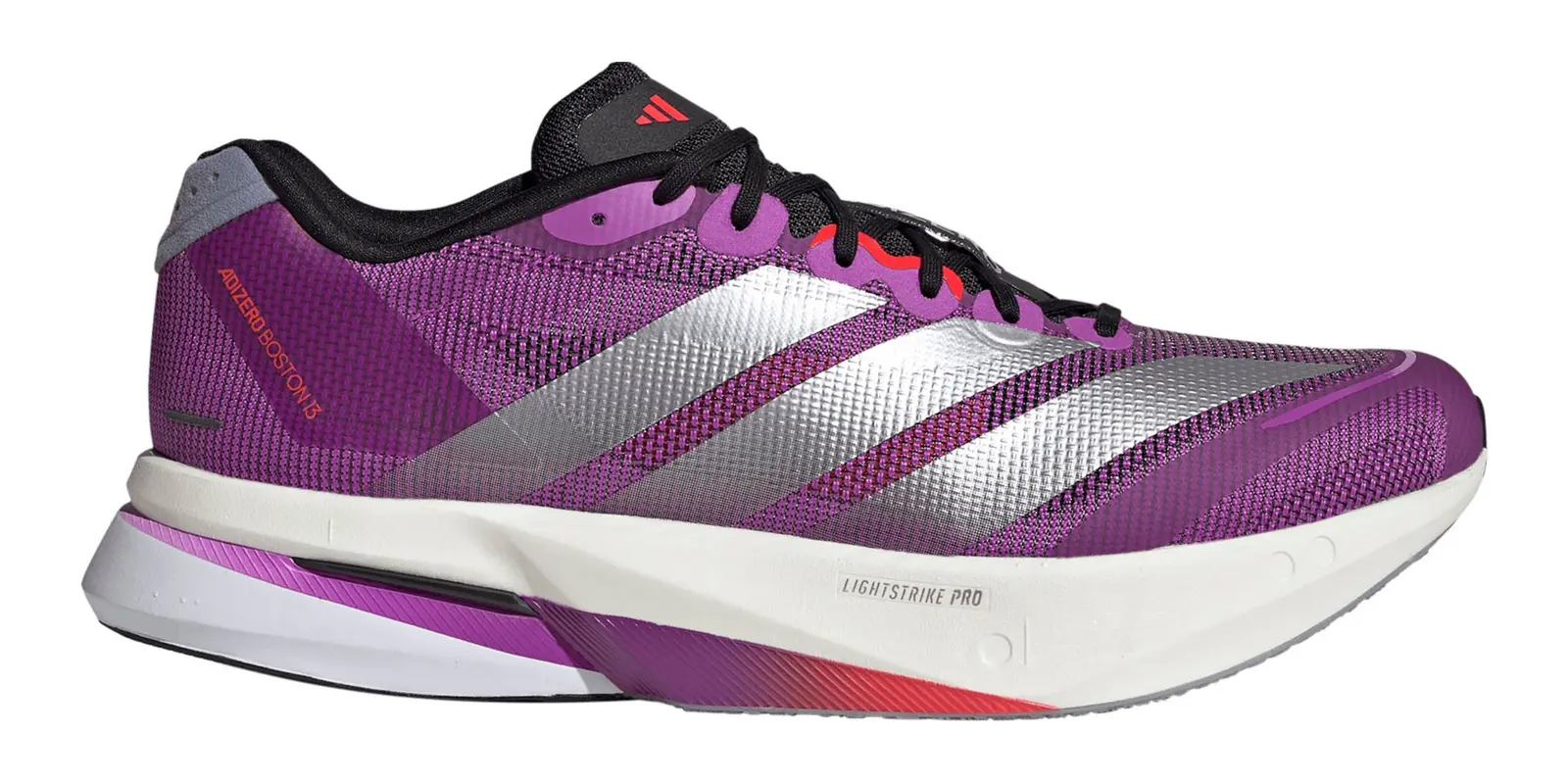 adidas adizero Boston 13 in Purple / Silver / Red