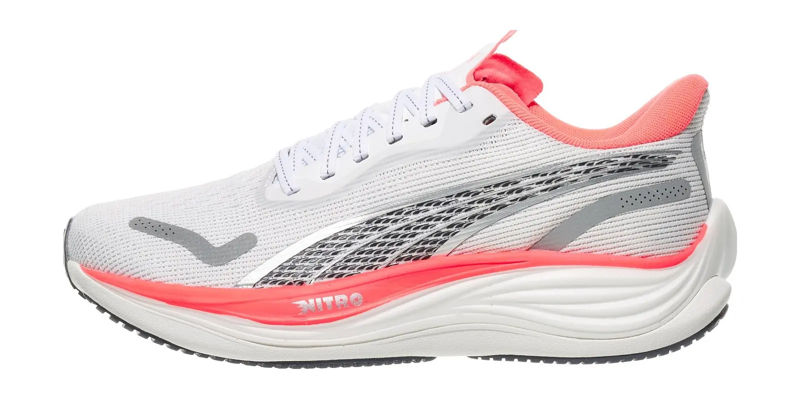 PUMA Velocity Nitro 3 in White / Sunsetglow